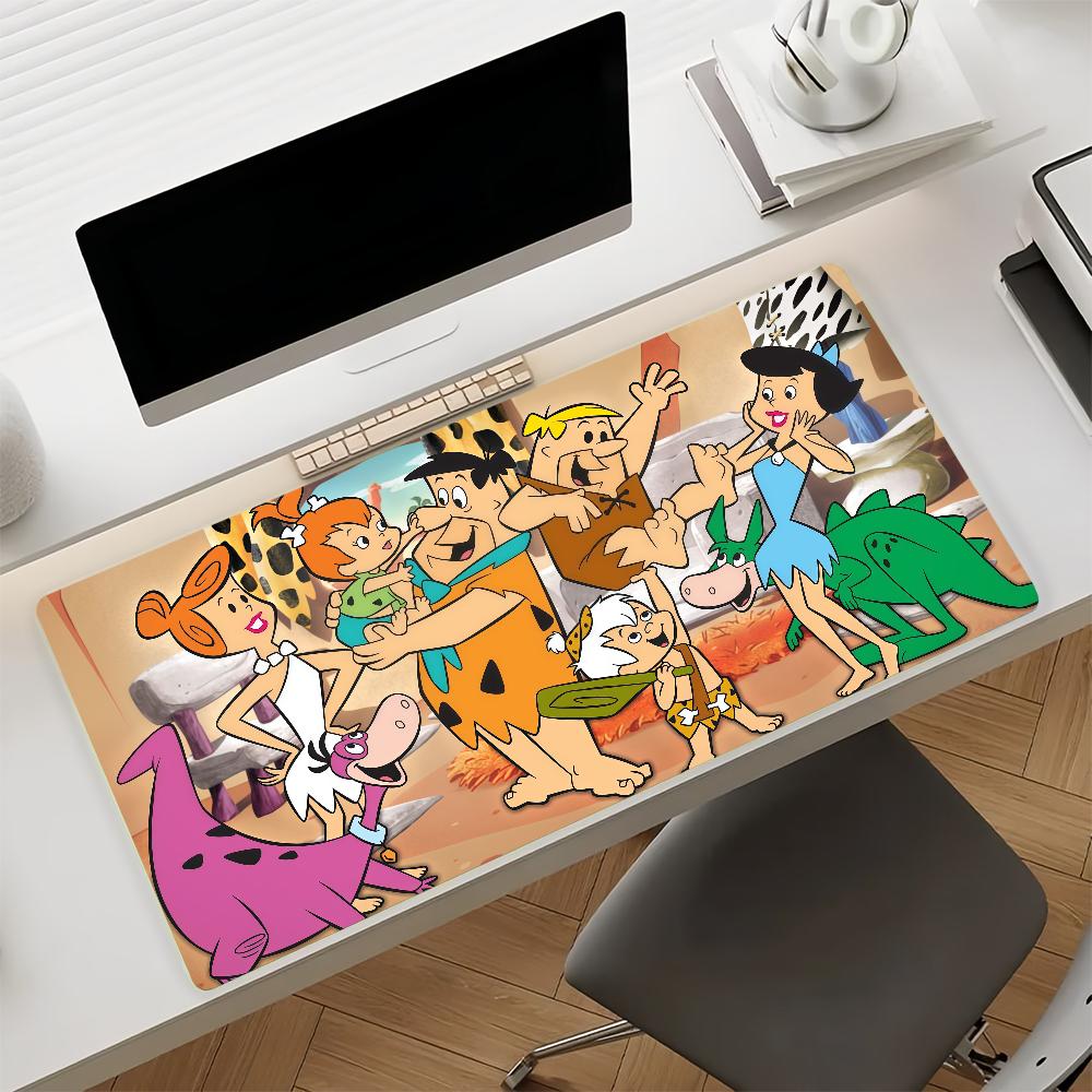 Cartoon F-Flint-stones-S Classic Mouse Pad Non-slip Rubber Gamer Balance Computer Mat Decoracion Deskmat Laptop Office Large