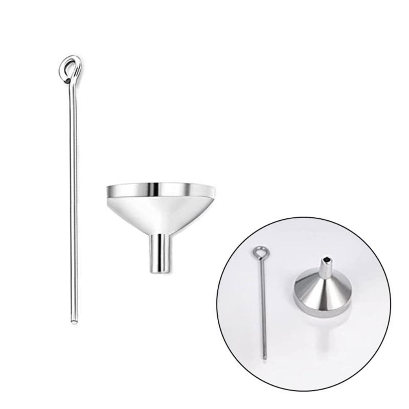 Sturdy Miniature Funnel Mini Aluminum Alloy Funnel for Kitchen and DIY Projects Ideal for Small Bottle Filling