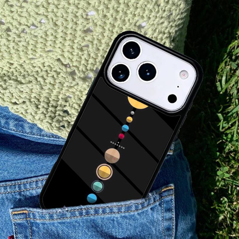 Space Planets Solar System soft Phone Case For iPhone 17 AIR 16 Pro Max 15 14 Pro 11 12 13 Shockproof Silicone Cover