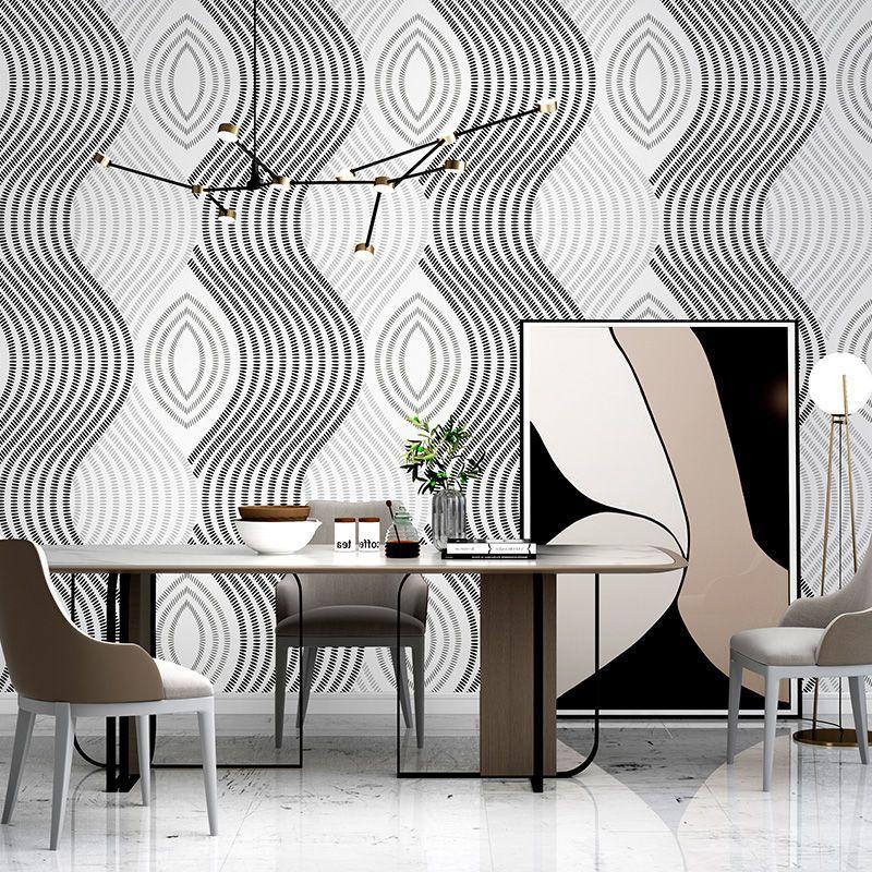 3D Geometric Curved Stripe Wallpaper PVC Waterproof Modern Living Room Bedroom Sofa TV Background Wall Paper Rolls