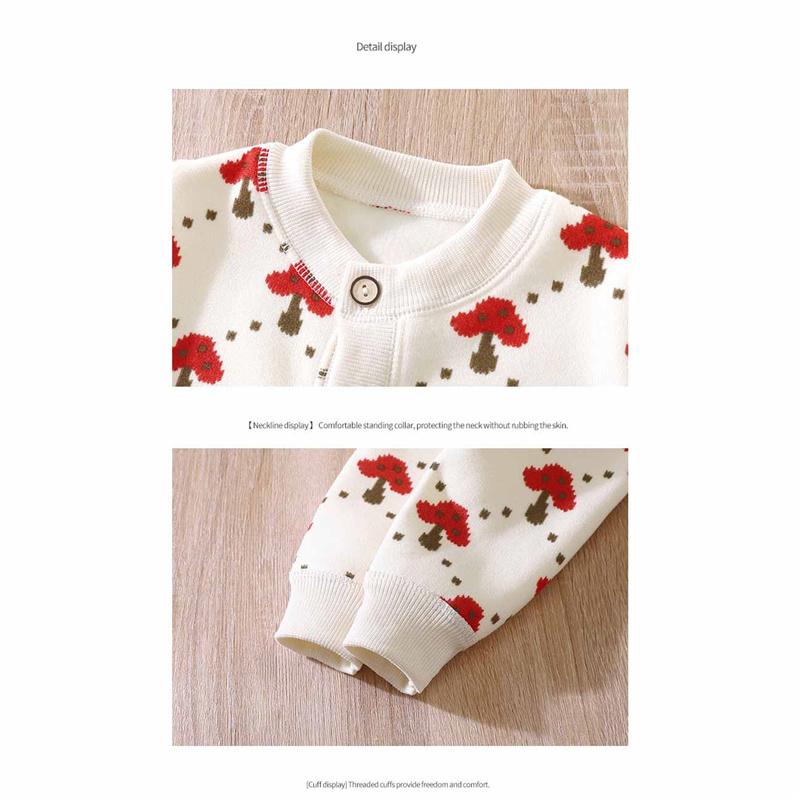 Kids' Warm Thickened Sweater for Boys & Girls Autumn Winter Outerwear Baby Toddler Pullover Knit Cardigan