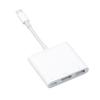 USB-C Digital AV Multiport Adapter With USB Port White Durable For Apple