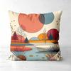 Pieces Boho Abstract Landscape Pillow Covers Polyester sofa decorative cushion cov Headboard Pillow (Without Pillow Core