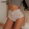 Nové kalhotky Dámské Krajkové Spodní prádlo Sexy Kalhotky s vysokým pasem Výšivka G String Spodní prádlo Pevné Transparentní Dámské Spodní prádlo