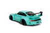 Kyosho Jada Toys PINK SLIPS Series Scale Porsche RWB KEI KISHI Mint Blue Finished Model JADA36463 1/18