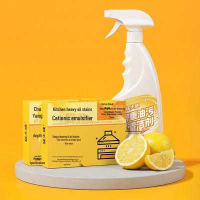 Powerful Kitchen Degreaser: Concentrated Oil Stain & Grease Remover Powder with Coconut Oil for Range Hoods & Stovetops