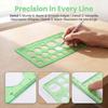 4Pcs Green Plastic Circle Template Geometric Drawing Technical Drawing Ruler  Jewelry Design