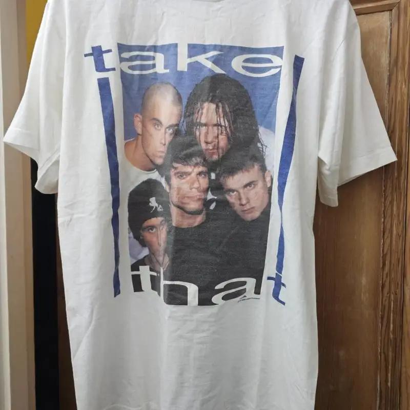 Vintage 1994 Take That Band T-Shirt Robbie Williams XL Concert of hope
