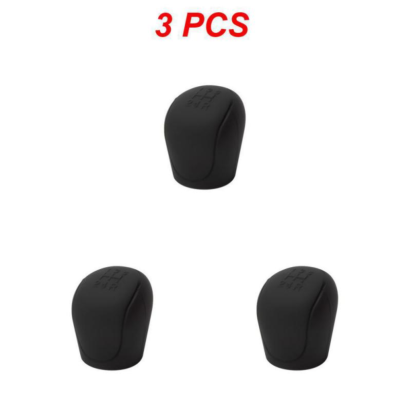 2/3PCS Brake Handle Cover Premium Portable Knob Cover Silicone Car Gear Head Cover Knob