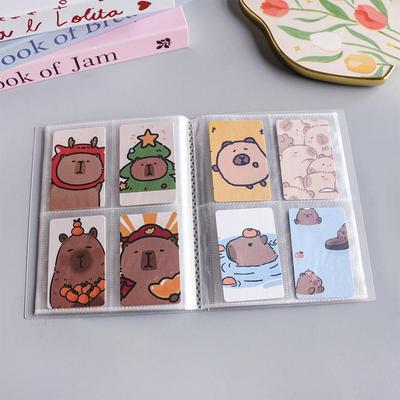 Simple PVC Photo Album 3 Inch Transparent Photocards Holder Portable Bill Storage Booklet