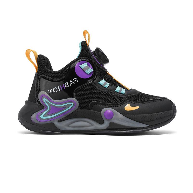 Boys' 2025 Spring/Autumn Basketball Shoes: Non-Slip, Breathable Mesh Sports Sneakers for Kids