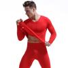 Men's V-Neck Thermal Underwear Set: Modal, Cotton, Wool - Slim Fit, Plus Size Top & Bottoms for Autumn