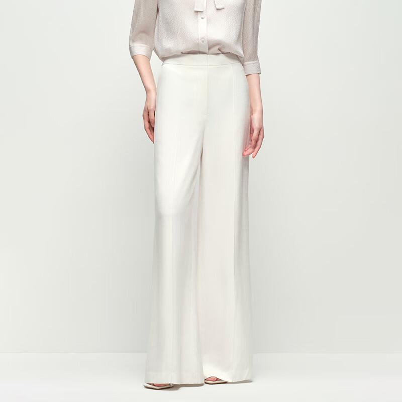 OVVOVV Women's Easy-Care Acetate Wide-Leg Trousers