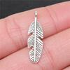 Feathers Leaf Nature Charm Antique Bronze Zinc Alloy Jewelry Making Supplies Bracelet Making Style Pendants