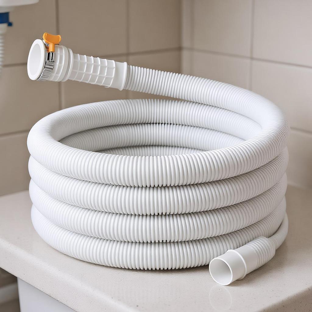 Flexibel AC-vattendräneringsslang Avfuktares avgasrör med kapningsbar gummianslutningsklämma Luftkonditioneringsdräneringsrör/Vattenslang