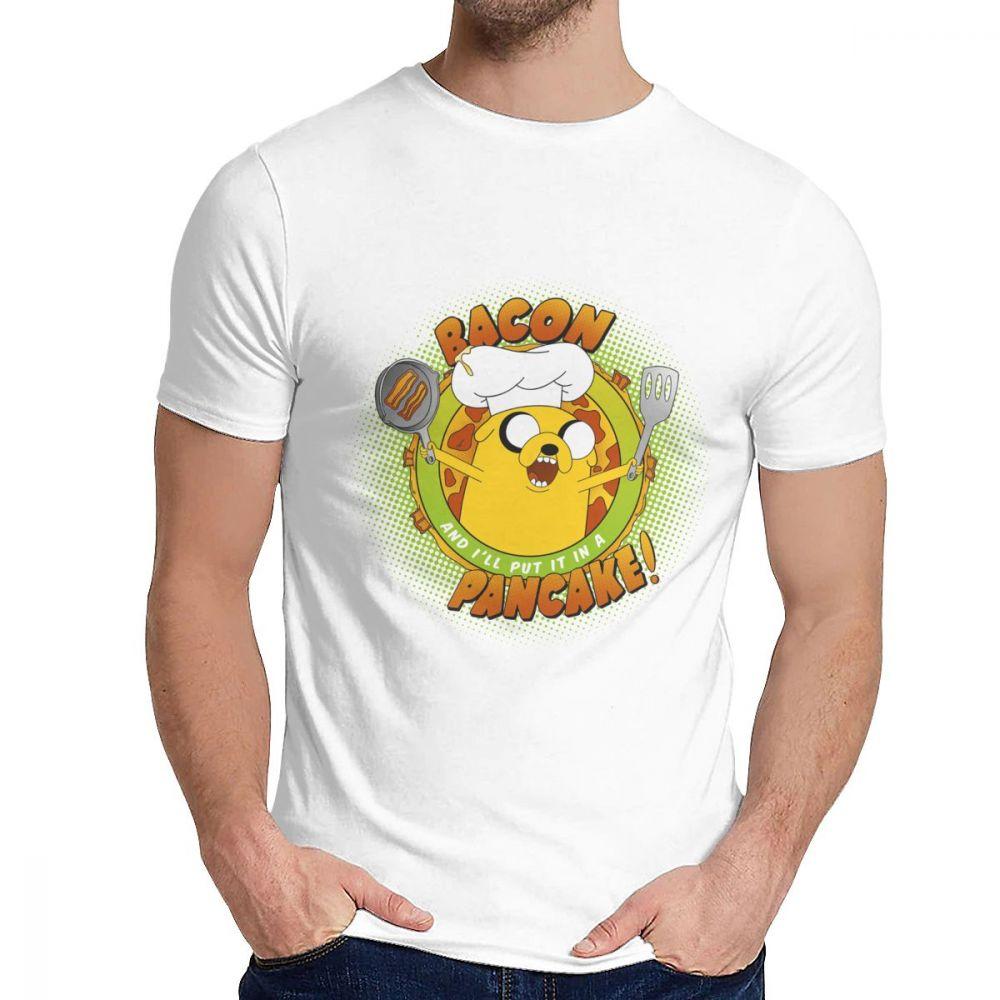 Anime Bacon Pancake Song Tee Shirt Casual O Neck Popular Man S Retro Great Classic S