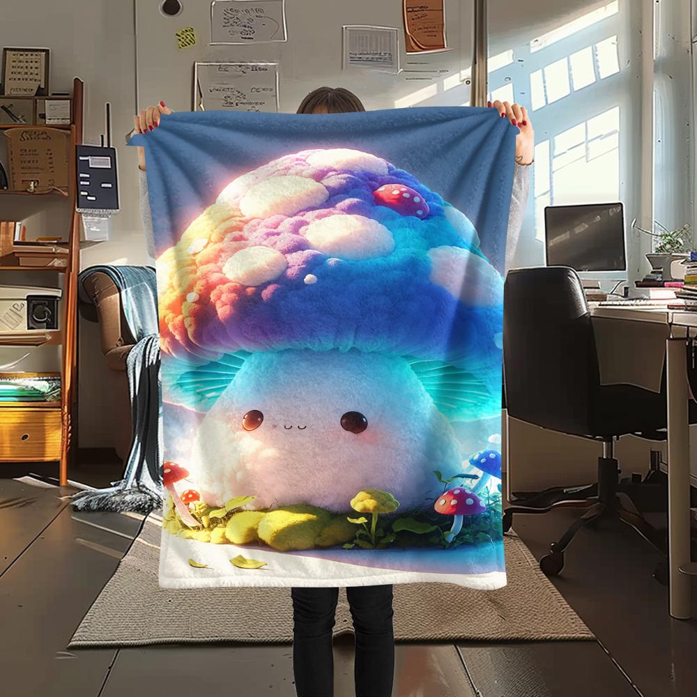 1 Stück Flanelldecke mit Cartoon-Druck, Hohe Qualität, Bequem für alle Jahreszeiten, Heimdekoration, Wärme und Komfort, Perfekt als Weihnachts- oder Geburtstagsgeschenk