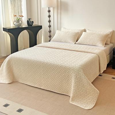 Crystal Fleece Padded Cotton Single Bed Cover Cotton Fleece Dust Cover Double-sided Use Soft and Comfortable Tatami Kang Cover Three-piece Set