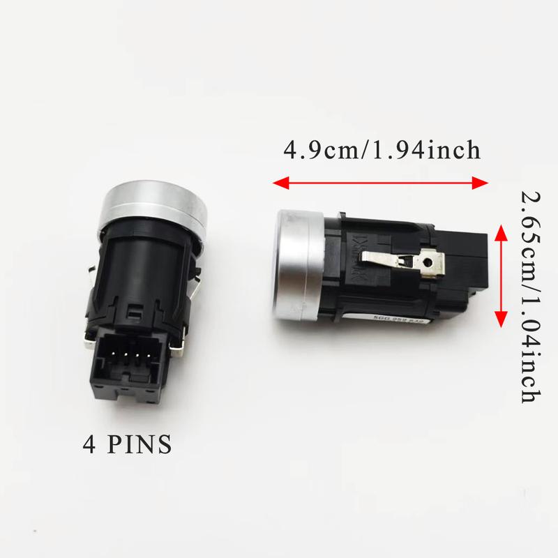 5GG 959 839 Start Stop Engine Ignition Switch 4 Pin for Volkswagen Golf 7 MK7 2013- T-Roc 2018- Push Button Replacement