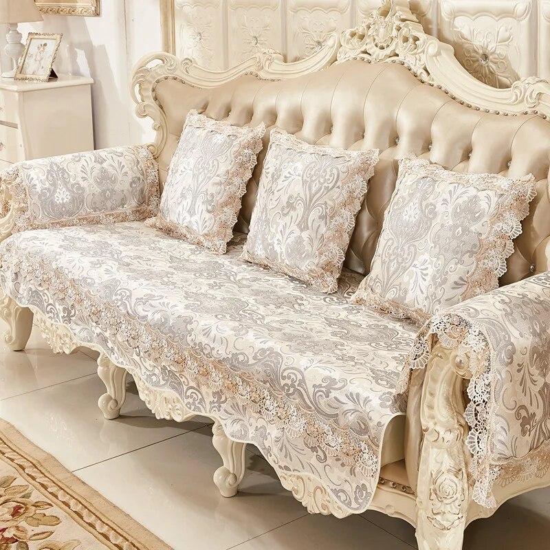 

European Jacquard Sofa Cover Universal Couch Covers with Armrest Towel Four Seasons Living Room Decor Home Decoration 1pc armrest 50x60cm