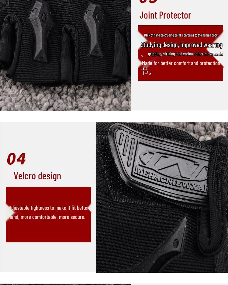 Mannen Vuur Phoenix Tactische Fiets- & Fitness Half-Vinger Handschoenen