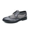 Summer Hollowed-out Mesh Leather Shoes Casual Brock Carved Business British Style Lace-up Mesh Wedding Men's Shoes