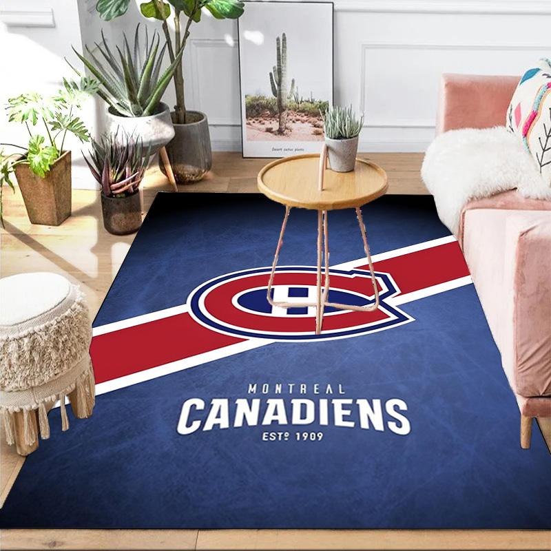Canadiens Hockey Team Area Rug Suitable for Indoor And Outdoor,Carpets for Kitchens, Homes, Offices, Living Rooms,Home Decor,Christmas Gift