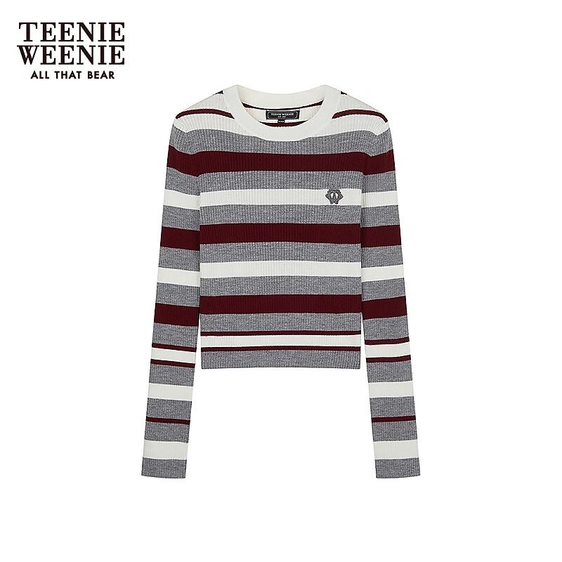 Teenie Weenie Women's Colorful Striped Knit Sweater