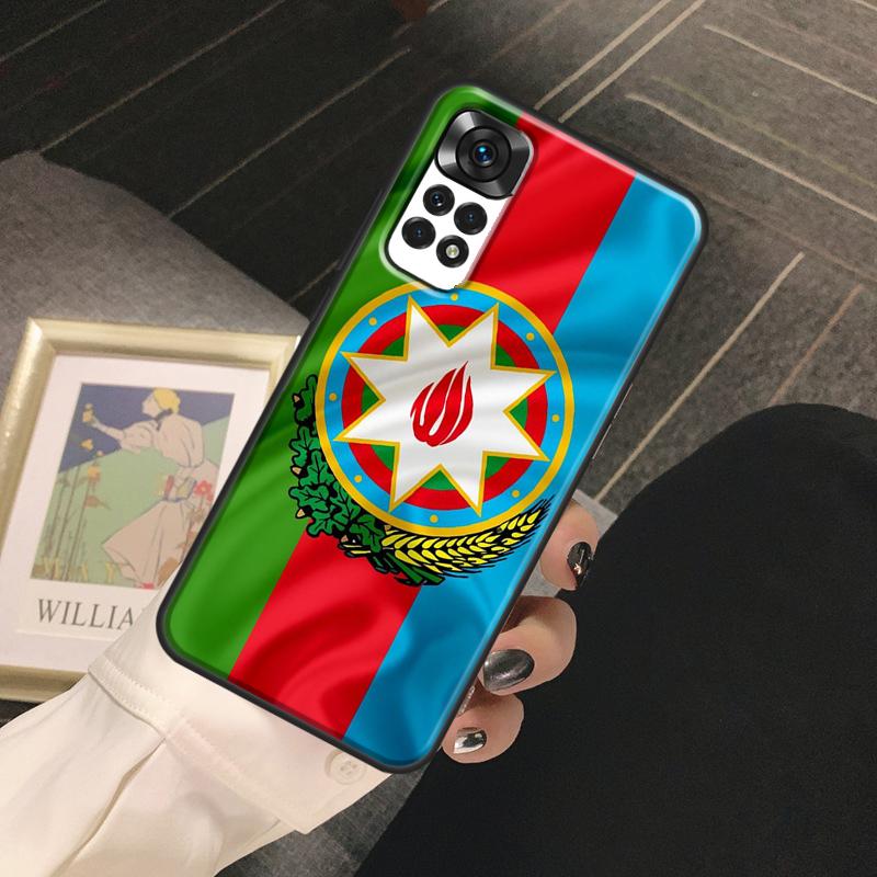 Azerbaijan Flag Funda For Xiaomi Redmi Note 14 13 Pro 9 10 11 12 Pro 10S 11S 12S Redmi 14C 13C 10C 12C Case
