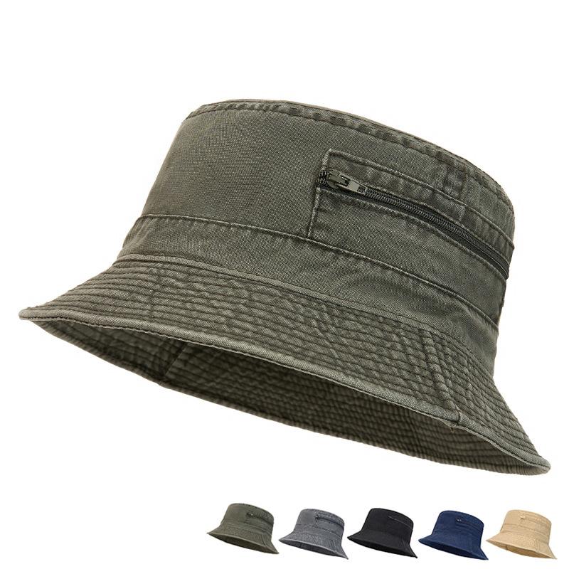 Denim Fisherman Basin Hat Men Travel Camping Outdoor Hat Summer Sun Protection and Sunshade Fishing Hat