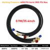 R410A AC Charging Hose Set 1/4'' SAE 800 PSI for HVAC Air Condition Refrigerant Hoses R134A R12 R22 R502 Air Condition