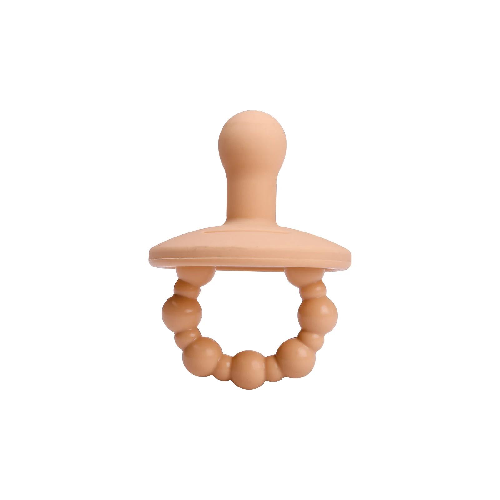 

Пищевой силикон Лицевая пустышка Против вздутия Супермягкая Имитация пустышки Кусание Сонная пустышка детская соска Аксессуары дубильная кора