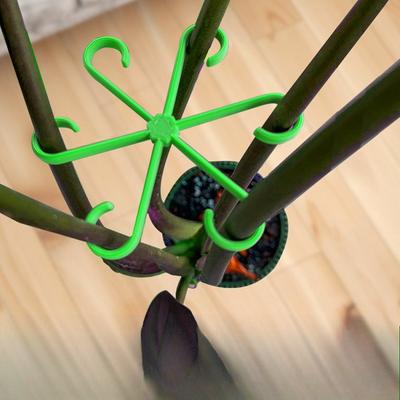 Plant Stem Support 4pc Plant Fixing Clamp Plant Climbing Support Frame Flower Stem Folding Frame