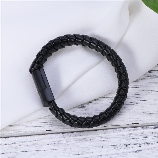 Data Cable Fast Charging Bracelet USB Charger Leather Portable for Android iPhone Type-C