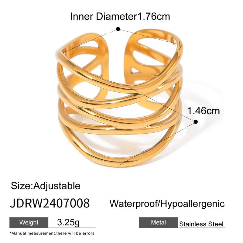 Ring Titanium Steel Jewelry of Luxurious and High-end Style Finger Ring Stainless Steel Accessory