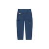 Li Ning X Steven Harrington Collaboration Solid Color Straight Loose Casual Pants Men bottoms Blue AKXR611-1