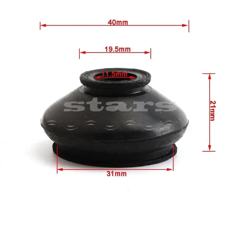 4Pcs Turn To Rod Suspension Arm Lock Ball Joint Head Dust Protection Rubber Cover for Chinese ATV Quad Go Kart Karting Accessory