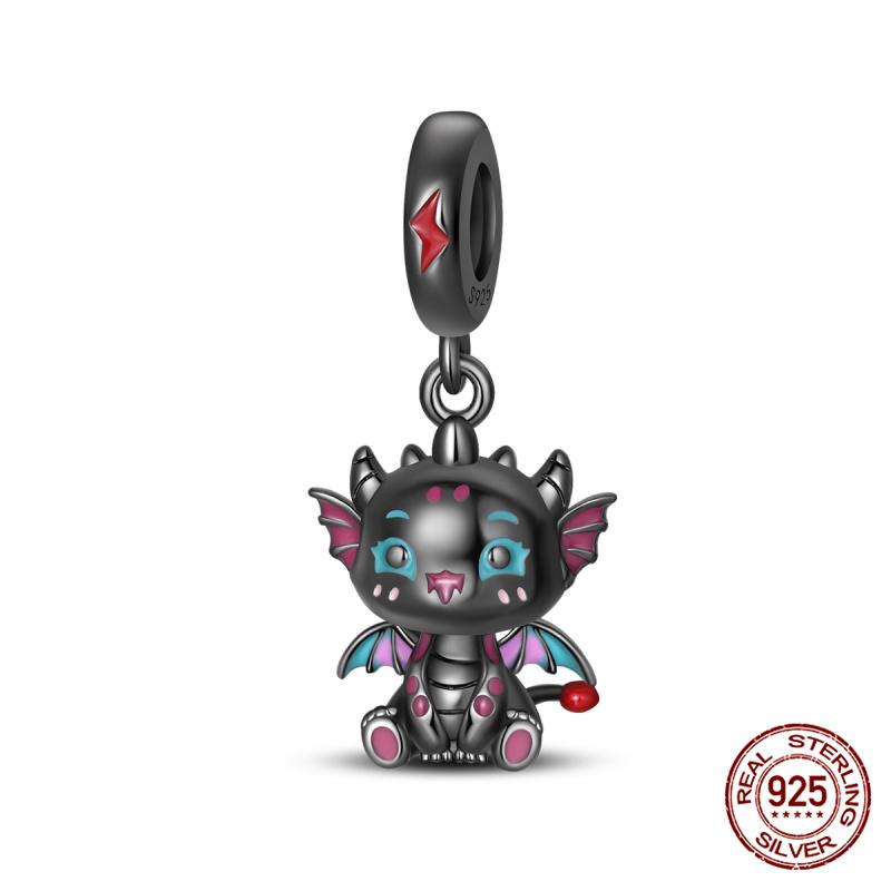 Charms Copper Chinese Dragon Series Charms Beads Fits Women'S 3Mm Original Bracelet Necklace Diy Fine Jewelry Gifts