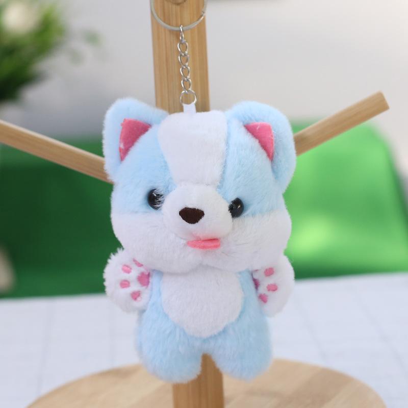 New Small Dog Plush Toy Doll Pendant Bag Hanging Decoration Keychain Throw Gift