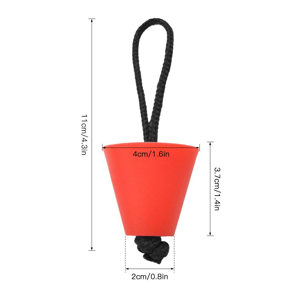 Kayak Scupper Plug Kit Lightweight Compact Silicone Canoe Drain Hole Water Resistant Plug with Lanyard