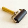 Wood Handle Black Rubber Print Roller Premium Rubber Brayer Roller For Ink Coating Stamping Printmaking Art Craft Supplies