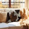 Western Throw Pillow Covers 18x18,Rustic Cow Print Pillows,Western Room Decor Brown Throw Pillows Covers for Counch Sofa Living Room