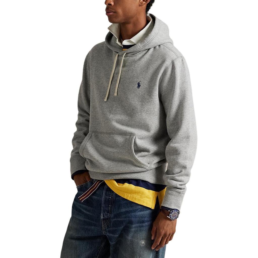 Polo Ralph Lauren Solid Logo Embroidered Hooded Pullover Long Sleeve Sweatshirt Men Sweatshirt 710852073-019