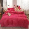 Soft Coral Fleece Warm Cozy Princess Bedding Set Mink Velvet Duvet Cover Set Quilt Cover Bed Comforter Set Blanket