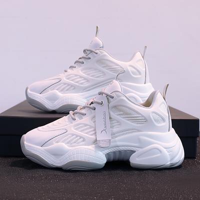 Sneakers di Alta Qualità per Ragazze Scarpe Estive Traspiranti in Mesh Ballerine Leggere Aumento Interno Suola Spessa Scarpe Sportive Casual da Donna