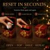 Playful Home Desk Ornament Christmas Magic Pop-Up Gift Box, Cute Reindeer Santa Claus Gingerbread Prank Unique Holiday Surprise Reusable Spring-Loaded