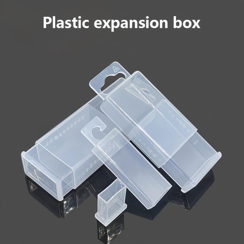 1pc Rectangular Expandable Tool Storage Box for Drill Bits, Earrings, Necklaces, Small Handmade Parts