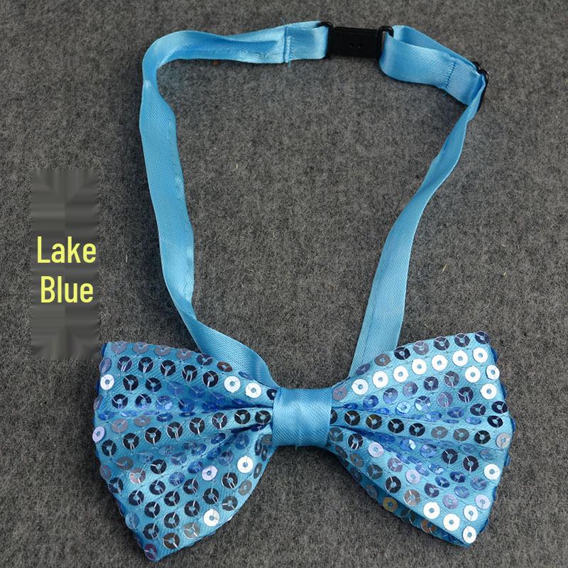 Papillon a Paillettes Monocolore per Palco e Cerimonie di Diploma per Bambini