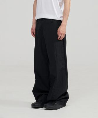 JUAN HOMME Nylon Curved Pants (Black)