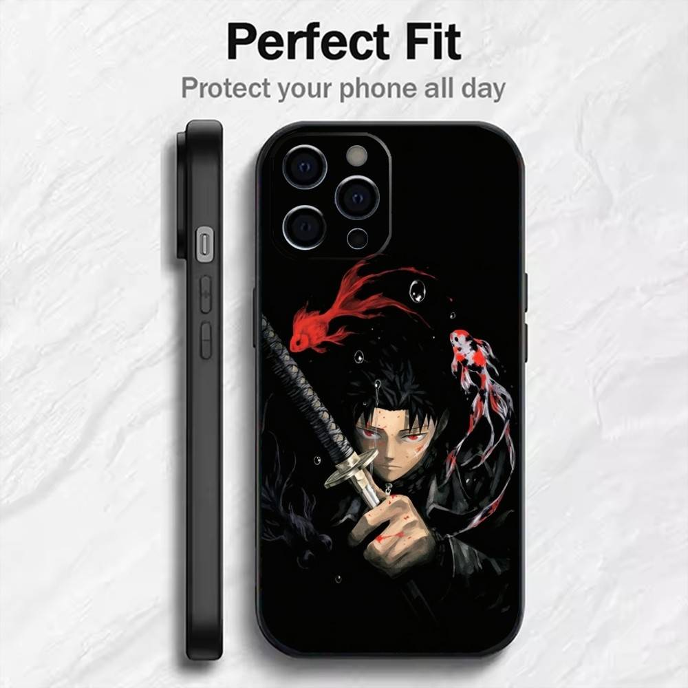 C-Chihiro-oS Manga K-KagurabachiS Phone Case For iPhone17,16,15,14,13,12 Plus,Max Soft Silicone Black Cover